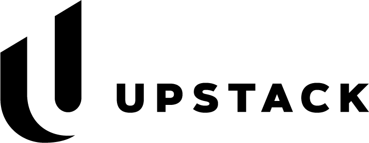 UPSTACK black logo horizontal